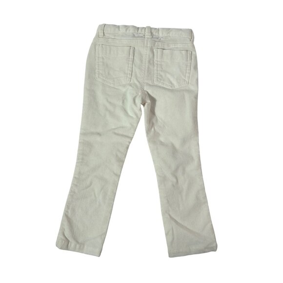 Girl pants Sz. 3T NWT Boutique C De C Corduroy Ivory zip button adjustable waist - Picture 2 of 6